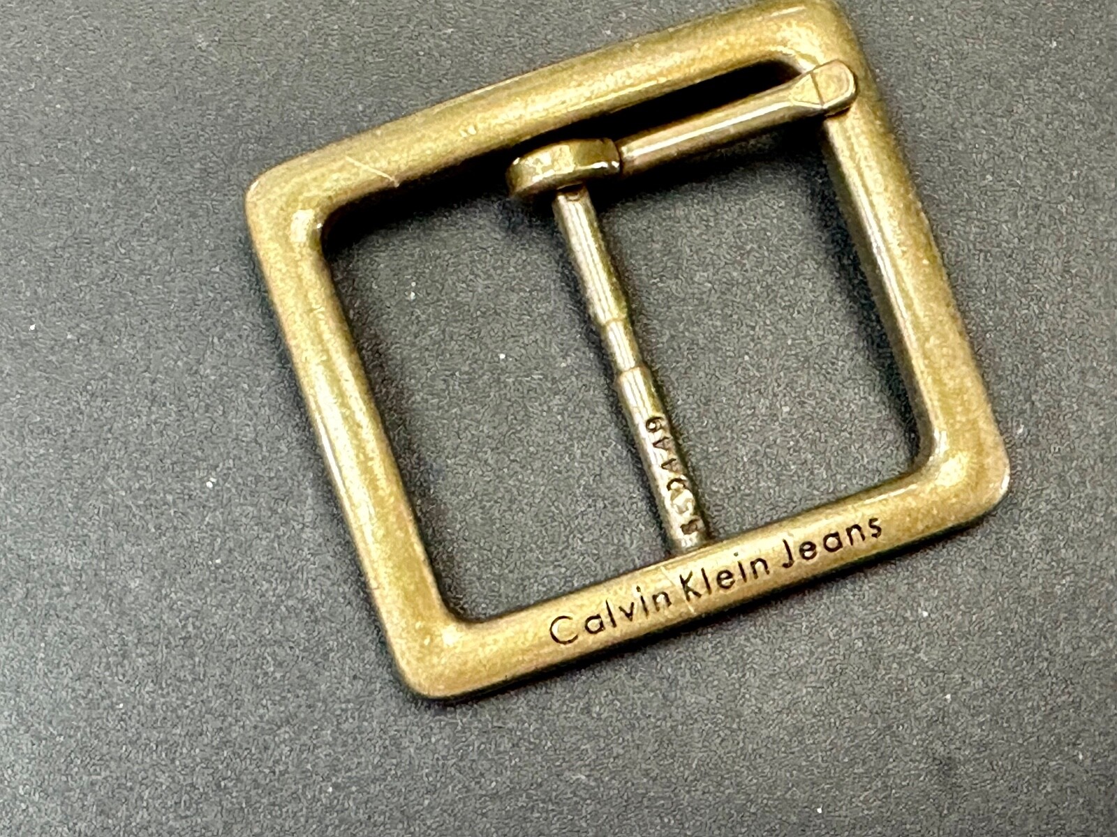 Replacement Center Bar Silver Tone Dress Belt Buckle Calvin Klein Jeans