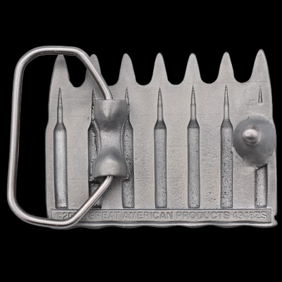 Bullet Cartridge Shaped Belt Buckle (New) ~AK47 AR15 .223 2nd Amendment Freedom~