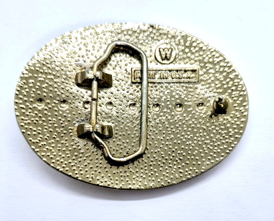 Vintage End Of The Trail – Native American Belt Buckle Fits 1 1/2&Prime; Belts USA