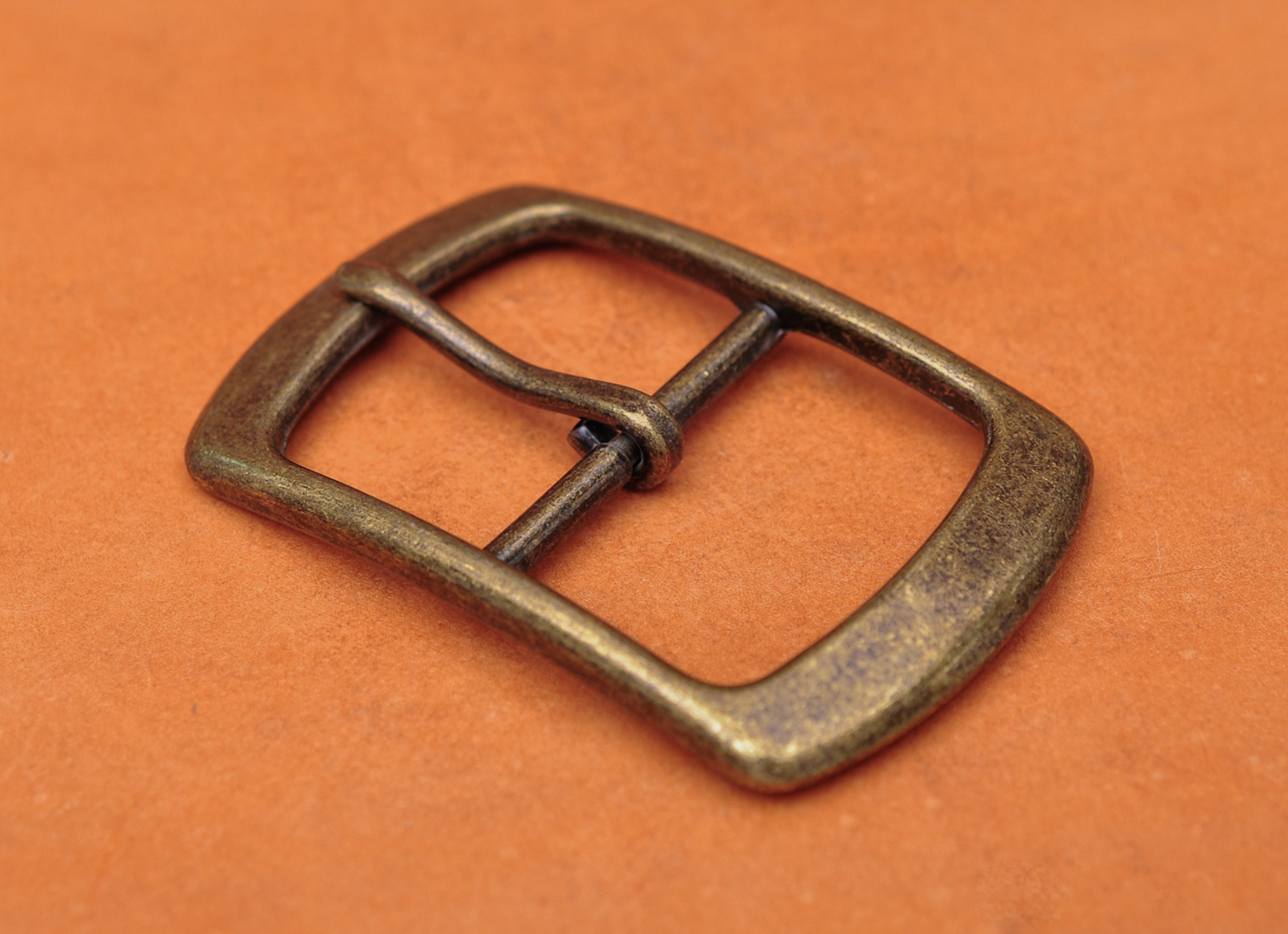 Antique Brass Center Bar Belt Buckle for Leather Belt Replacement Fit 40mm Strap
