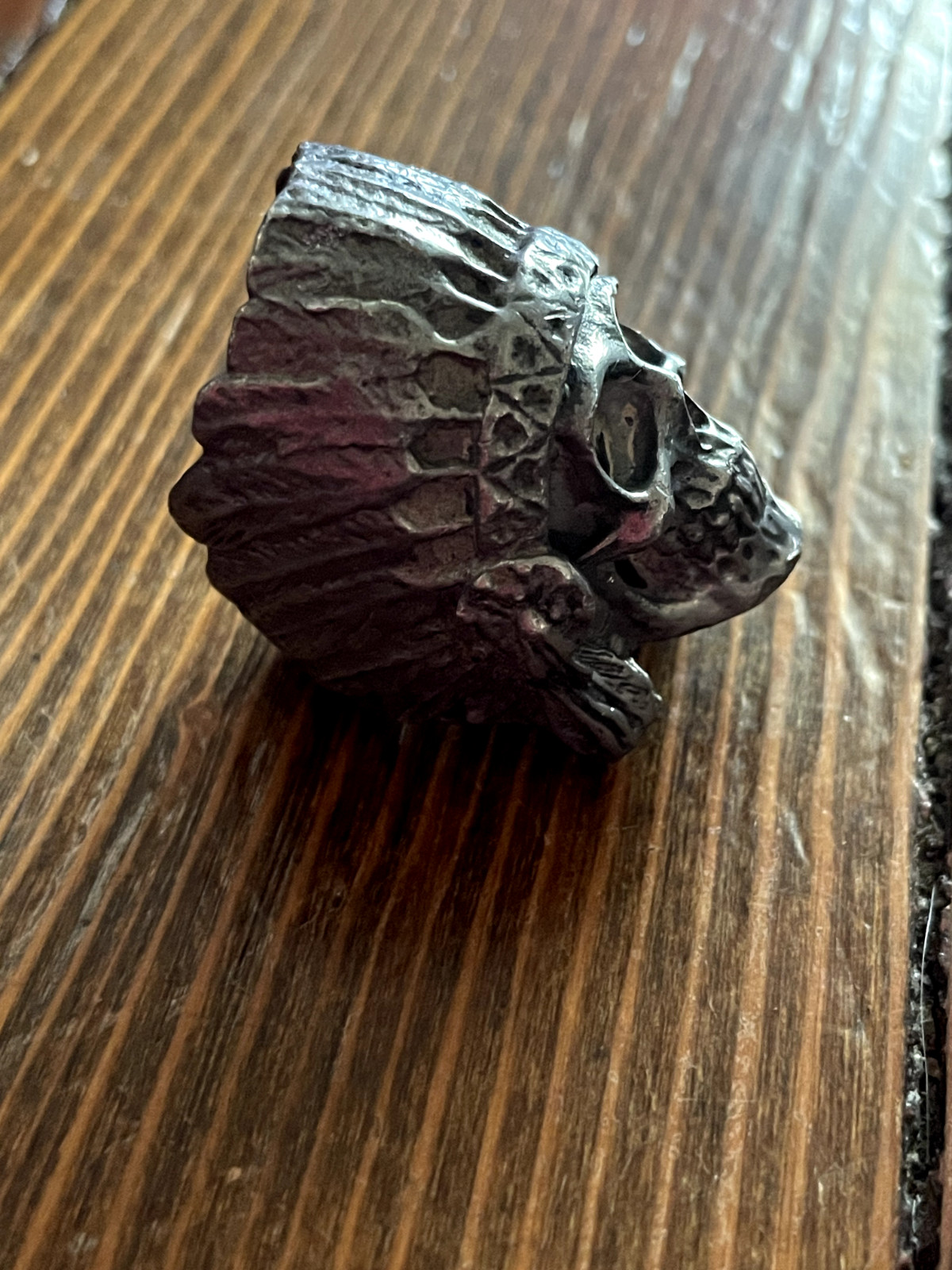 Fourspeed Metalwerks Pewter War Cry Ring Size 11