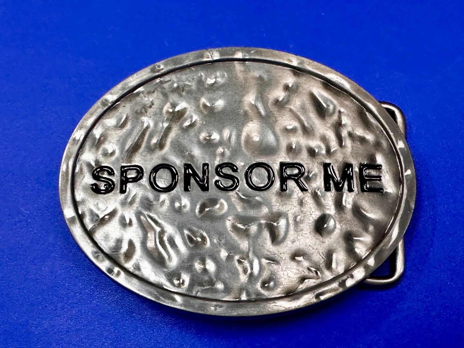 Sponsor Me Funny Cool Novelty Silver Tone Oval Belt Buckle by Buckle Rage