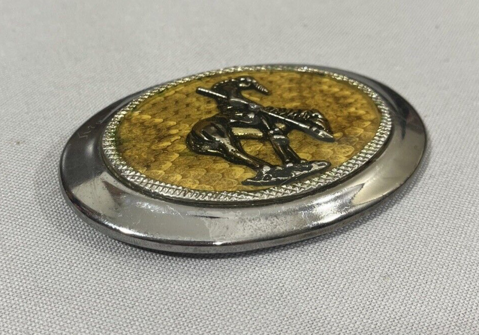 American Indian Chief Horse Rider Belt Buckle Made in USA