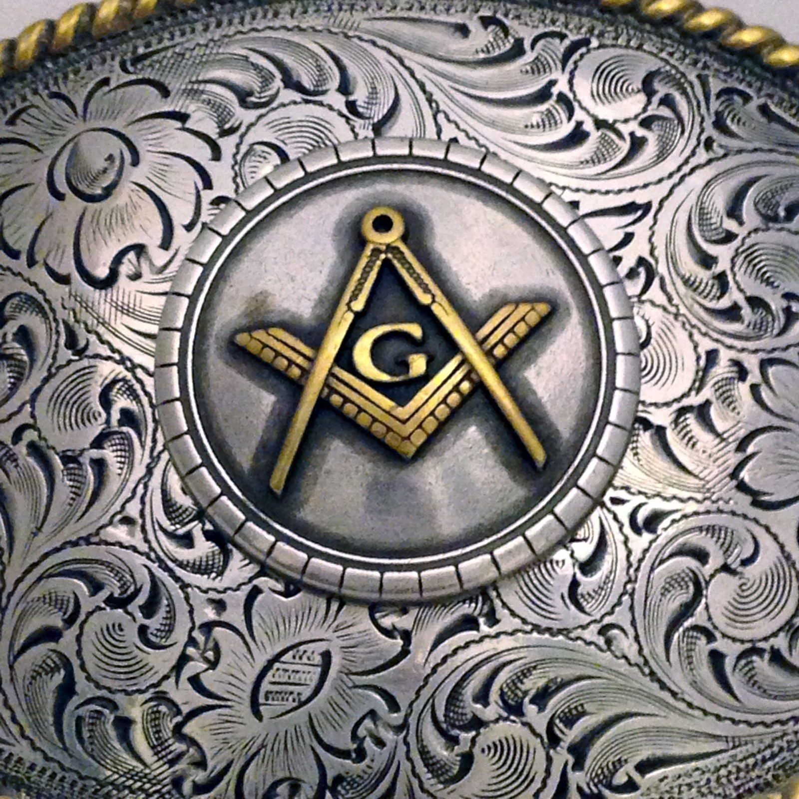 Masonic Western Style Buckle