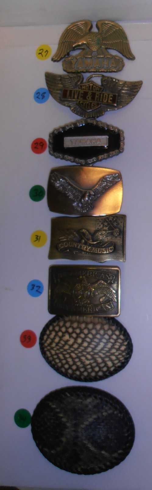 66 Vintage Men&rsquo;s Belt Buckles (You Choose) Most Never Worn
