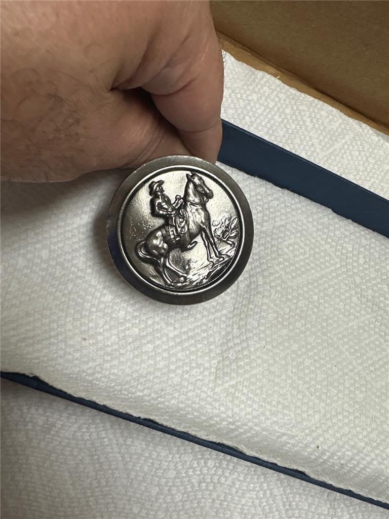 Vintage Great American Buckle Co Limited Edition Belt Buckle Cowboy on Horse