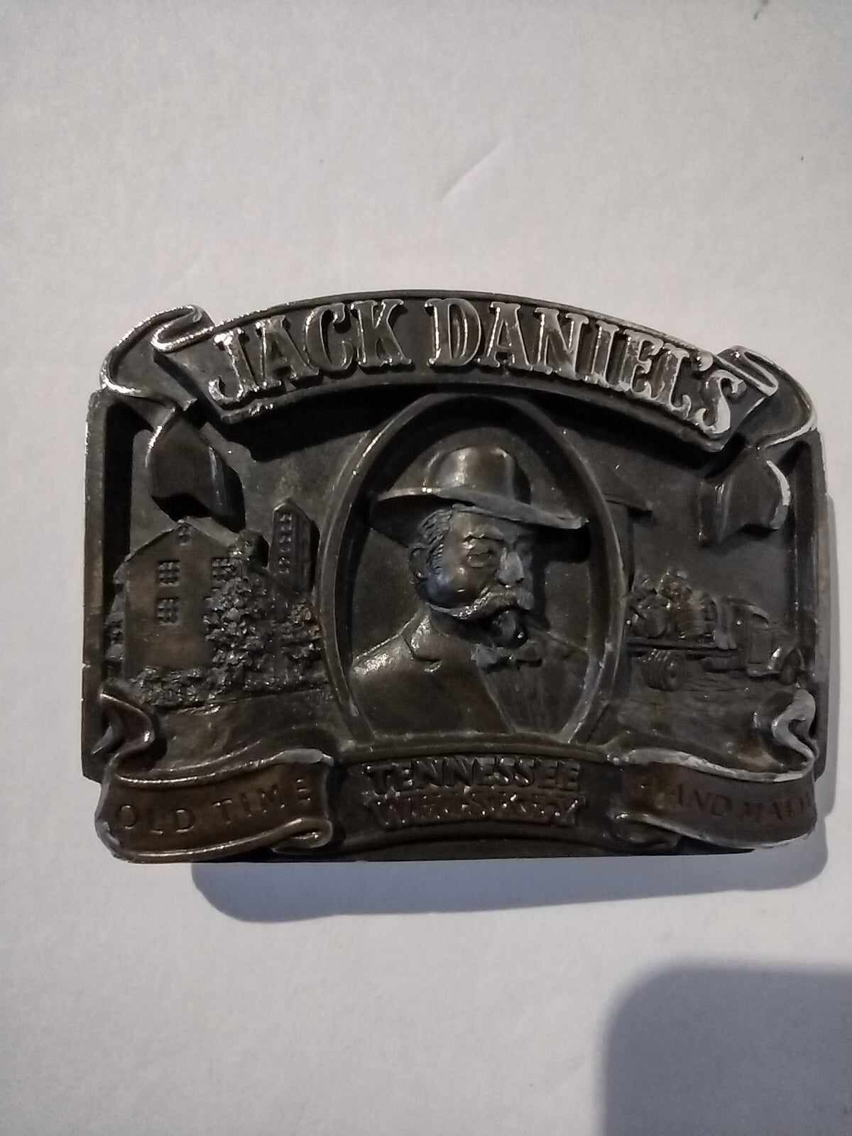 Jack Daniels Tennessee Whiskey Old Time Hand Made C-190 Belt Buckle 1989