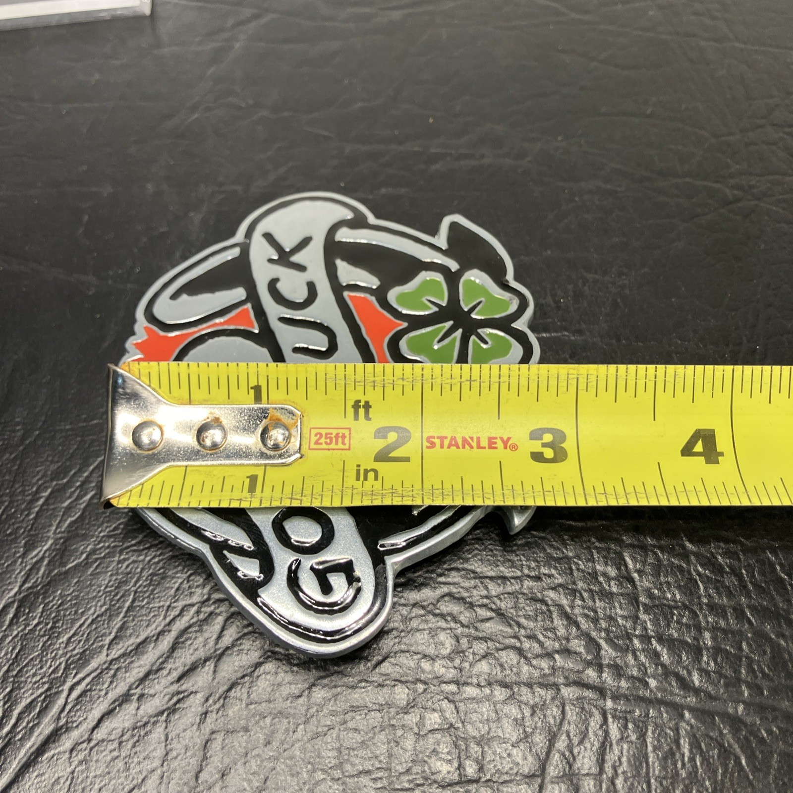 Sailor Jerry Vintage GOOD LUCK Belt Buckle HTF Horseshoe Clover St. Patrick’s