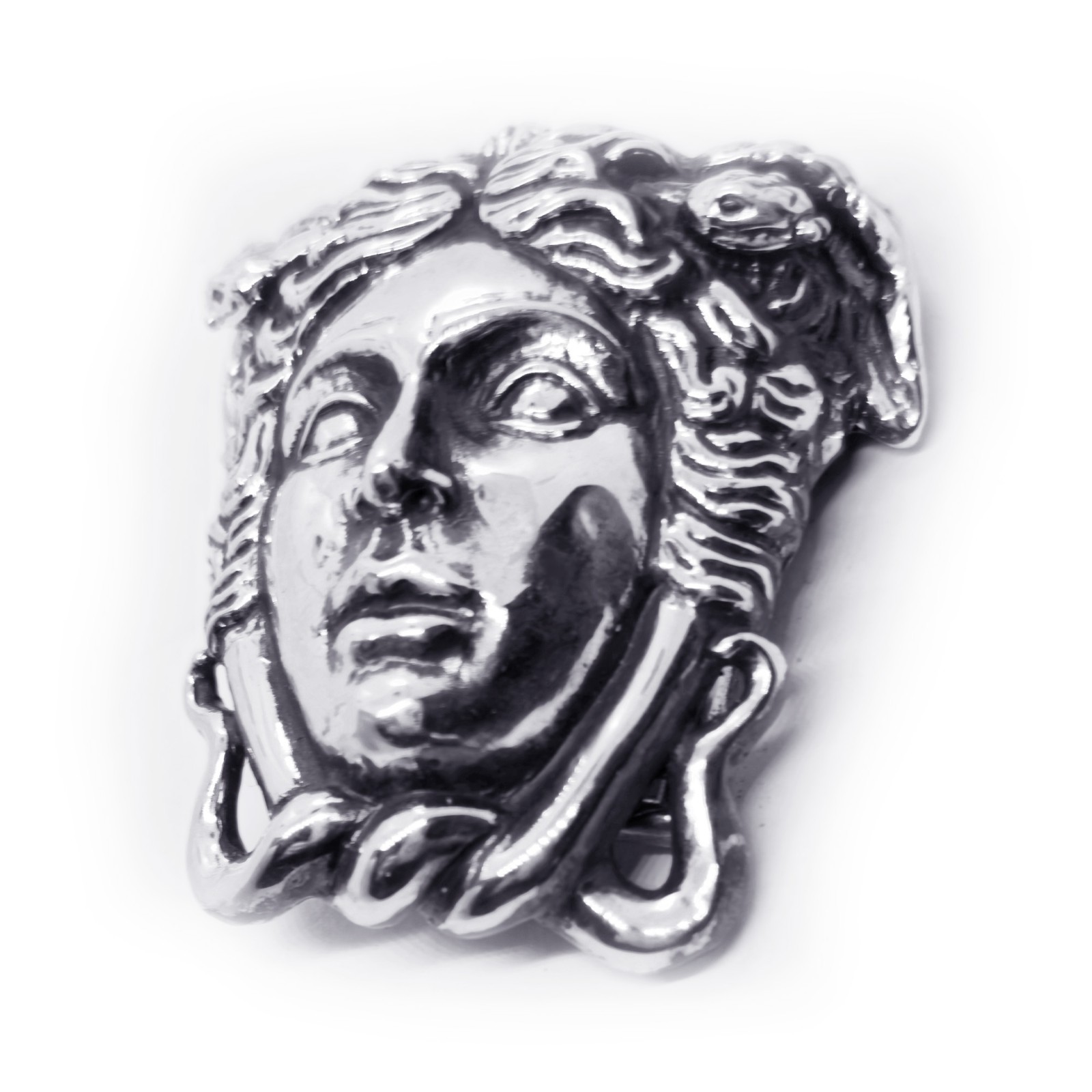 Medusa Ancient Greek Mythology Gorgo Sterling Silver Belt Buckle
