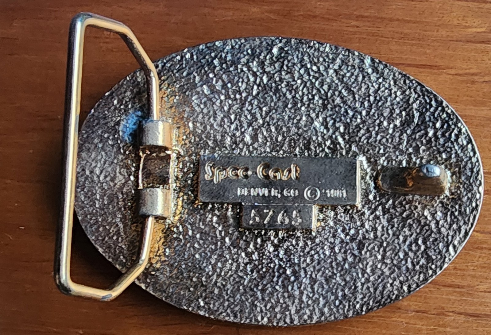 **Look** Vintage 1981 Spec-Cast Pewter INDIAN Theme Belt Buckle **Nice**