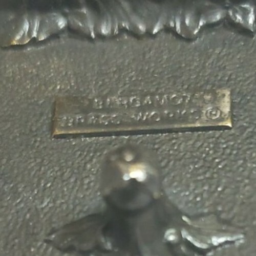 VINTAGE 1980 BERGAMOT BRASS WORKS USA OLYMPICS BELT BUCKLE GREAT PATINA
