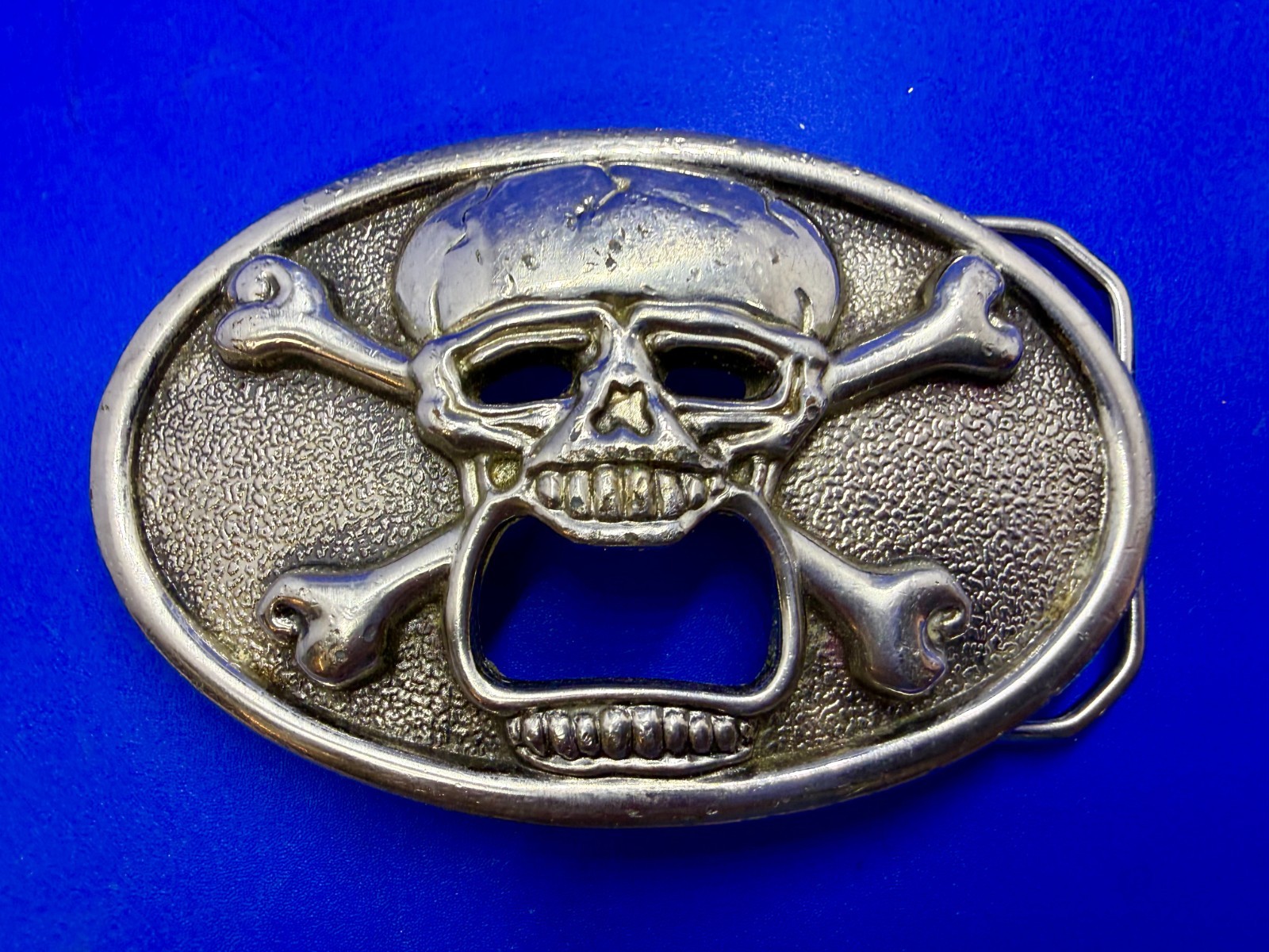 Creepy Skull Cross Bones Cosplay Gothic Punk Belt Buckle with Bottle Opener