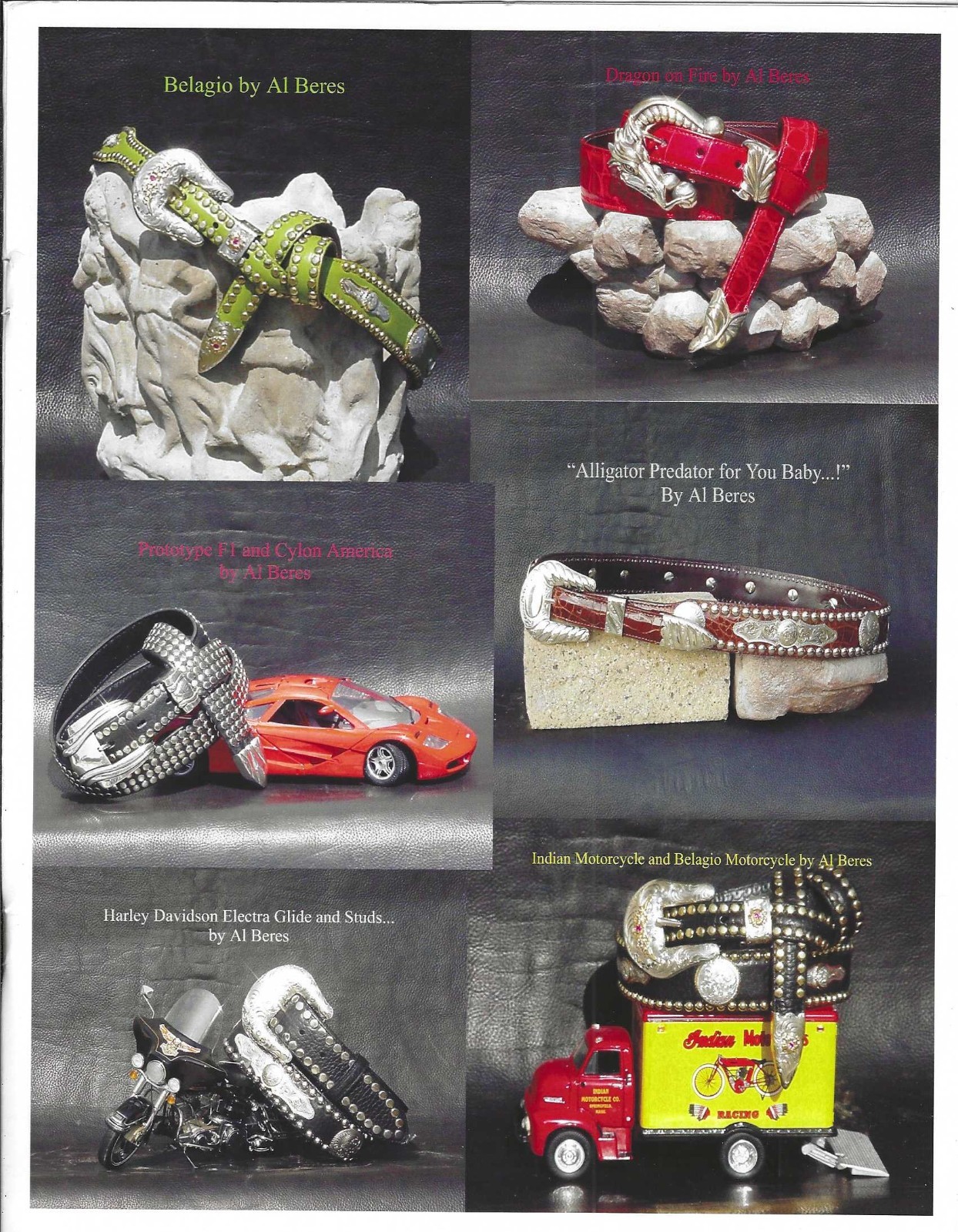 AL BERES 1995 8 PAGE 8.5&Prime; BY 11&Prime; CATALOG OF STERLING SILVER AND WESTERN BUCKLES