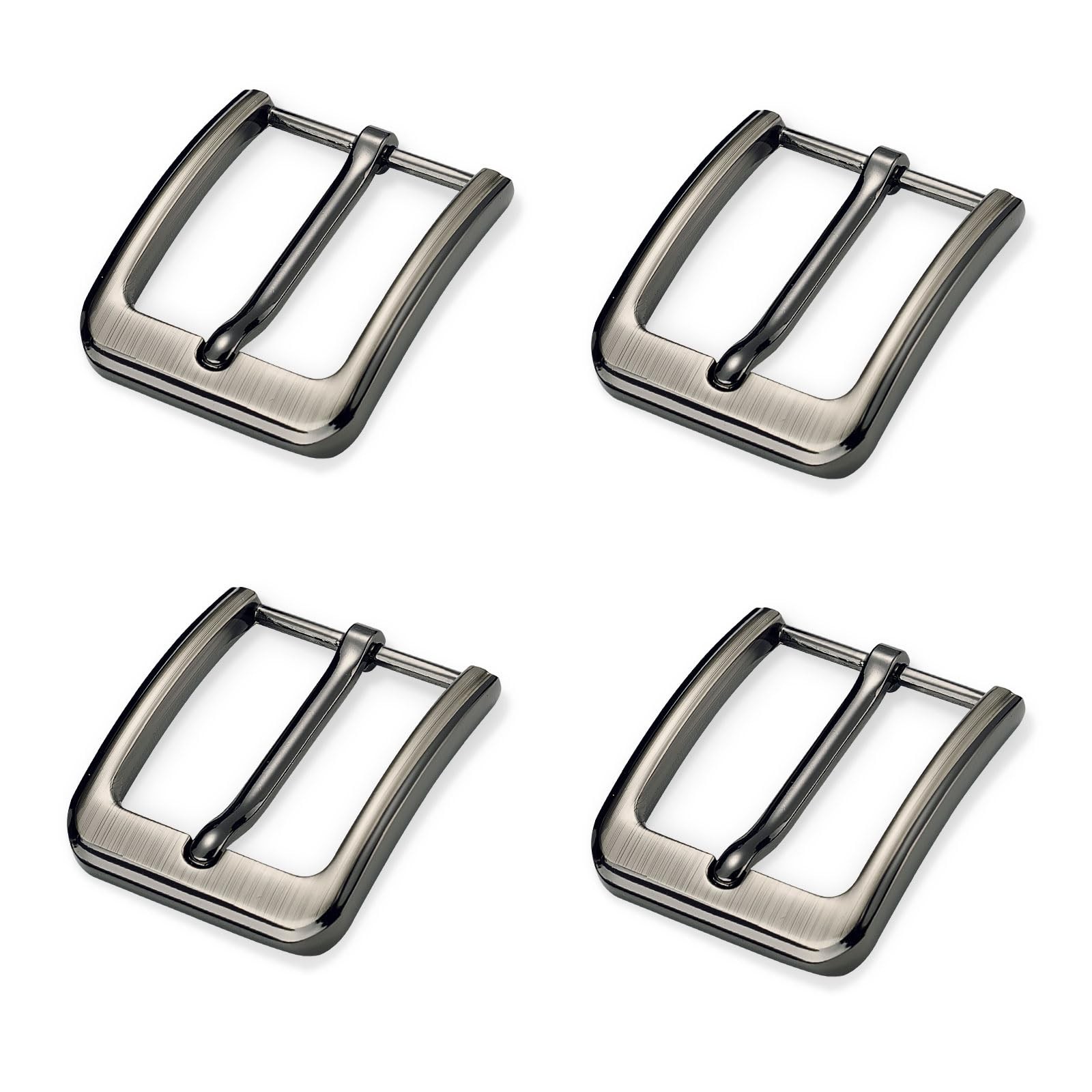 4 pieces belt buckle men, belt buckle 40 mm stainless steel, belt buckles…
