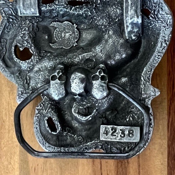 Zinc alloy Skull Tentacles Octopus Creature Unisex Belt Buckle.