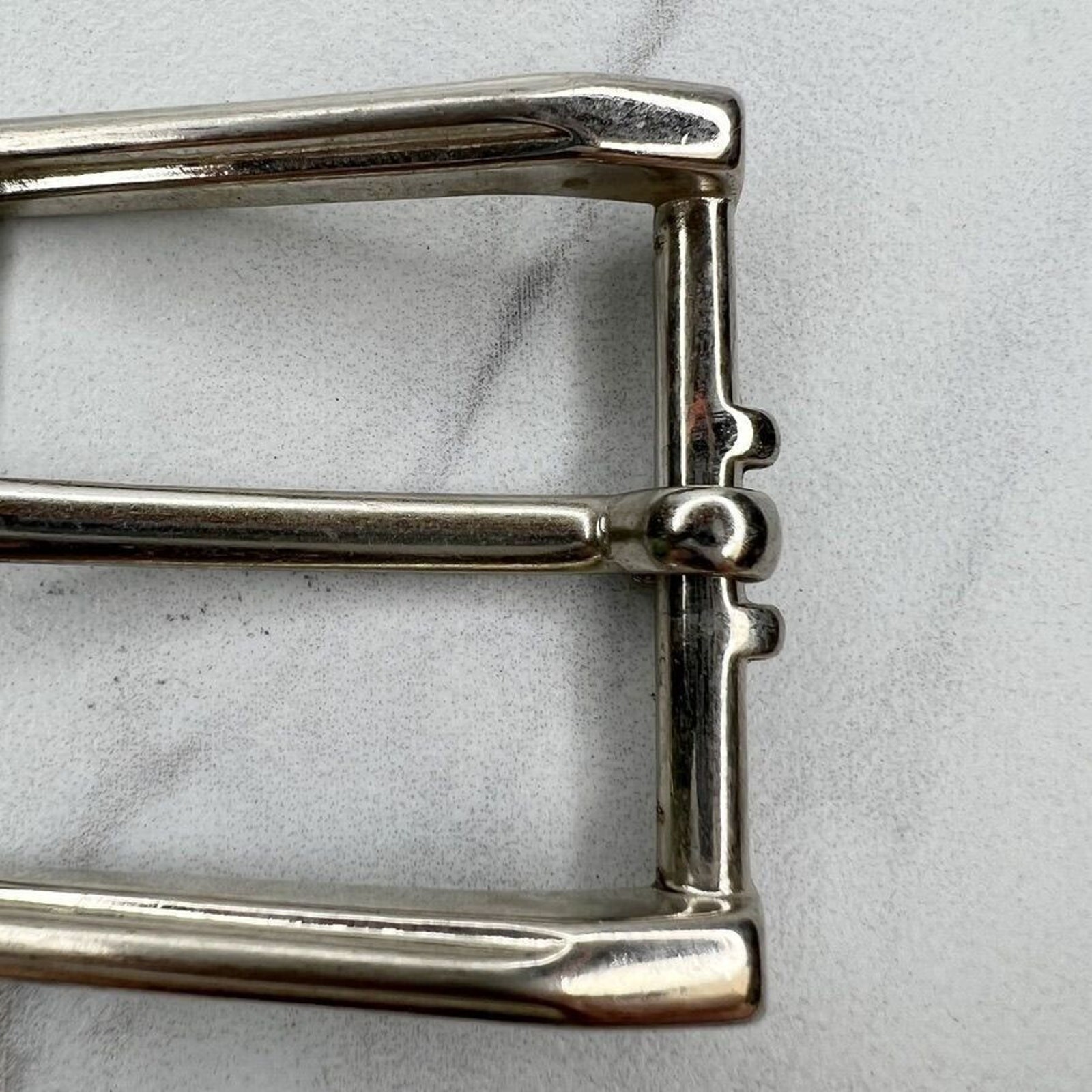 Silver Tone Simple Basic Belt Buckle