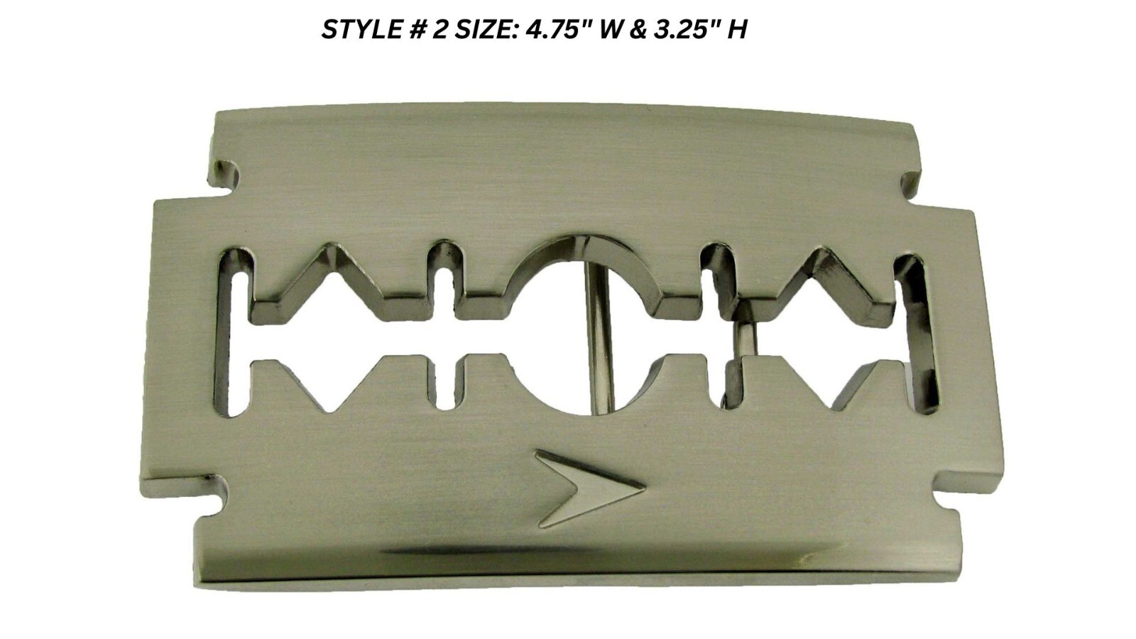 Razor Blade Belt Buckles Barber Shop Hairdresser Hair Stylist Tool Silver Chrome