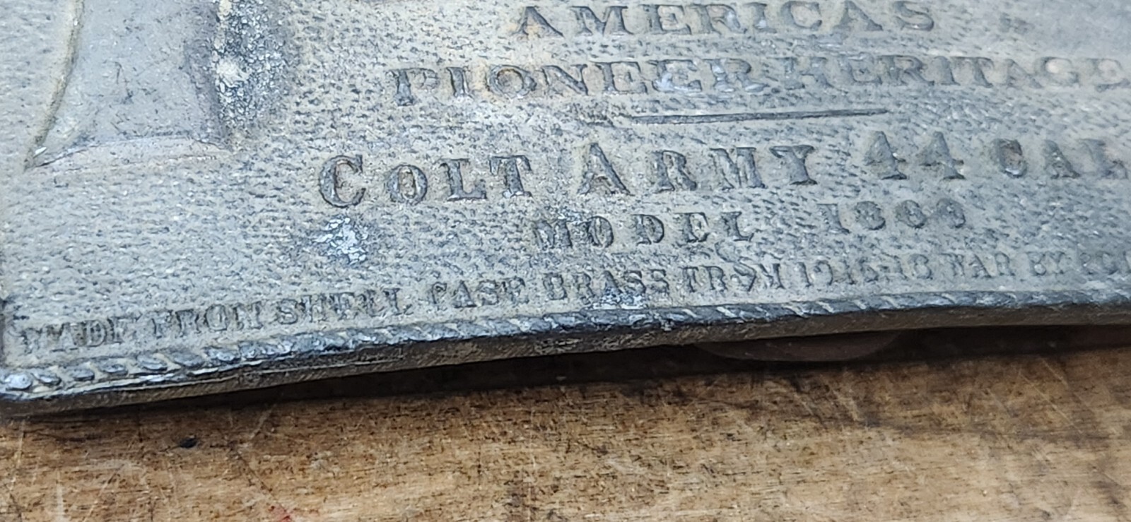 Vintage Belt Buckle Colt 44 Cal Model 1860 Army America&rsquo;s Pioneer Heritage