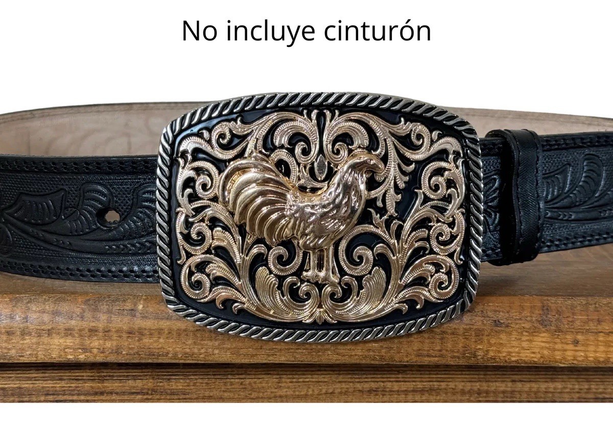 Mexican Rooster Chicken Charro Cowboy Belt Buckle Hebilla Vaquera Made In Mexico