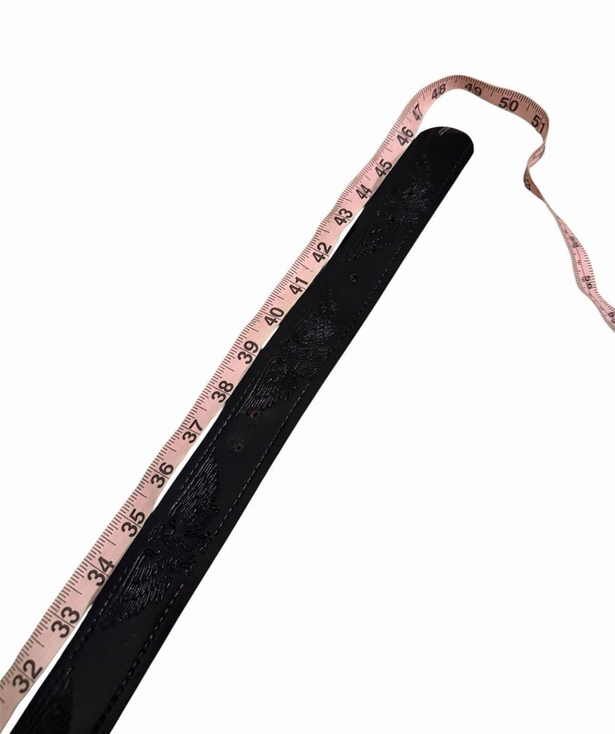 National Finals Rodeo Western Leather Belt with Silver Buckle