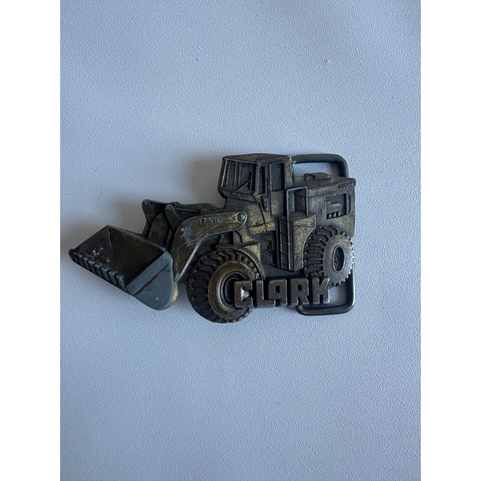 Clark Michigan 175B Front End Loader Belt Buckle Vintage Construction Equipment