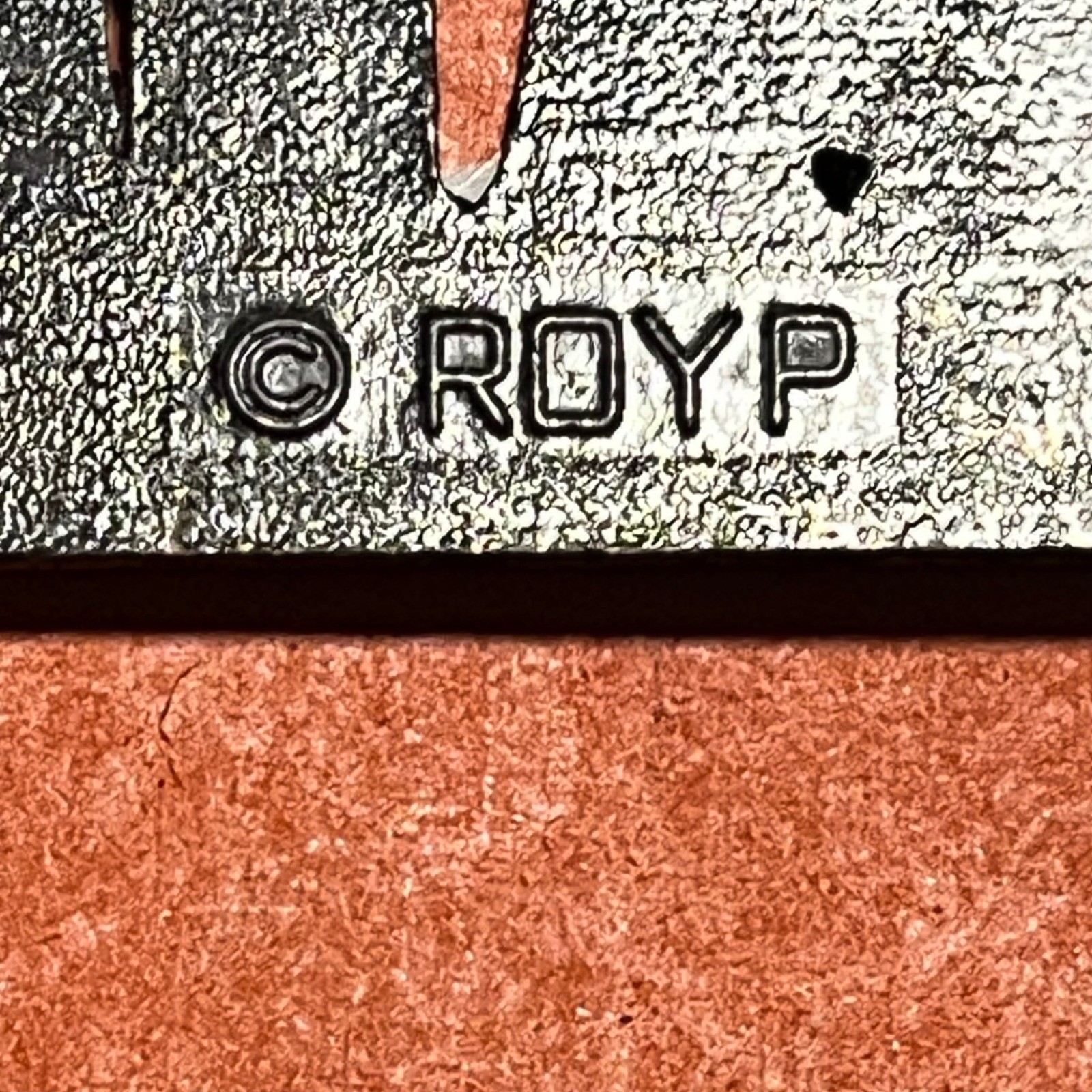 Vintage ROYP Dale Name Belt Buckle Brass Tone Block Letter Western Accessory B21