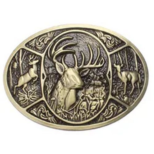 Deer Hunter Buckles – 3.8cm Animal Buckle For Leather Belt Fashion Accessories