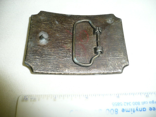 Vintage Pioneers Wagon Train Cowboy Western Belt Buckle–#DP