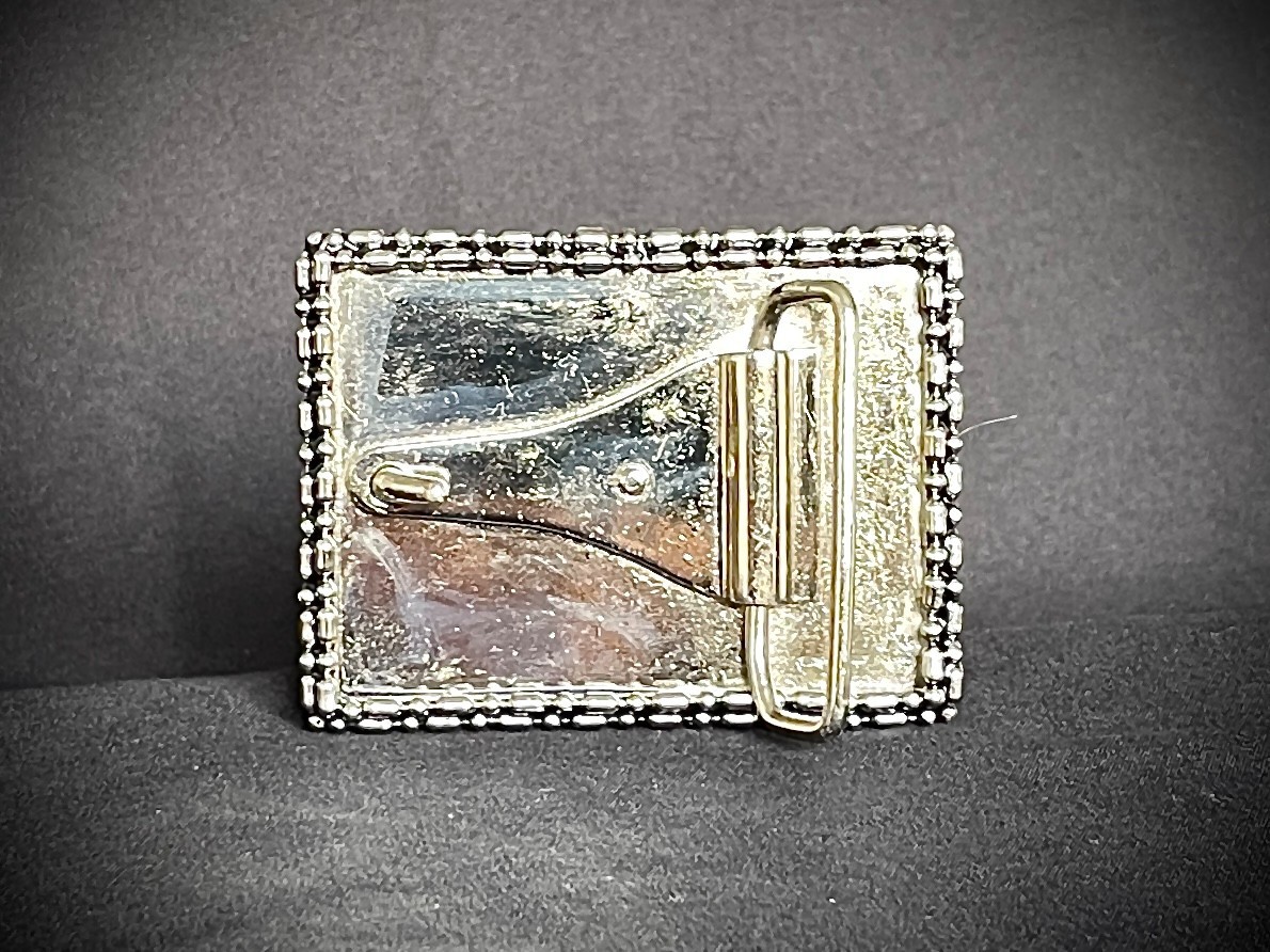 Hand Painted Pride Art Belt Buckle Abstract Expressionism OOAK Darren McNeese