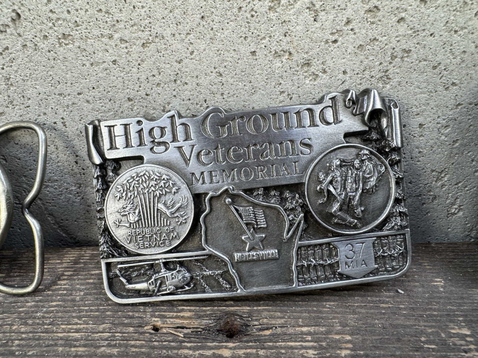 Belt Buckle Lot Of 3 US Army Veterans Memorial Montana