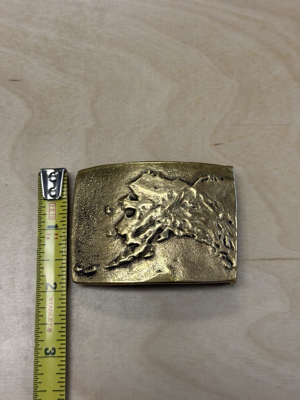 Vintage Anacortes Brass Works LTD Alaska Buckle 1975 Signed by Kit Marcinko