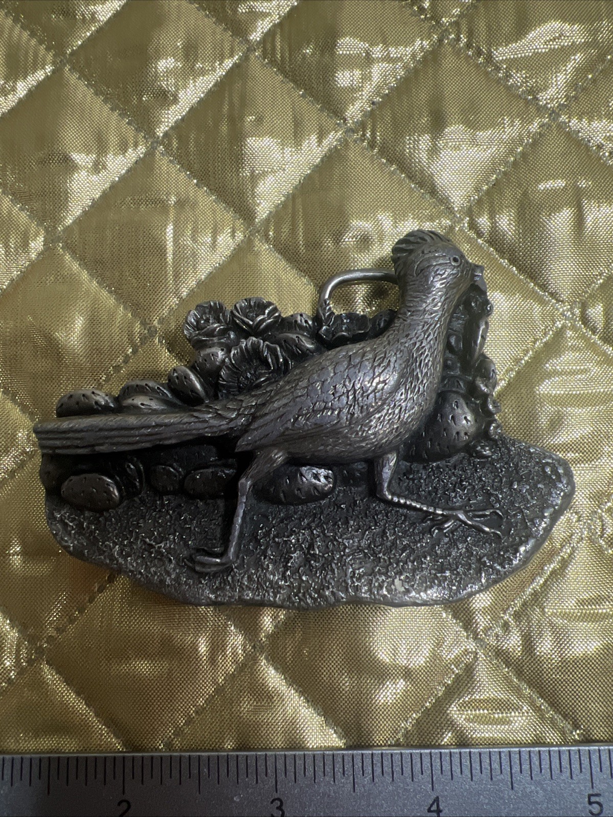 1980 Roadrunner Belt Buckle Bergamot Brass D-149 Made in USA