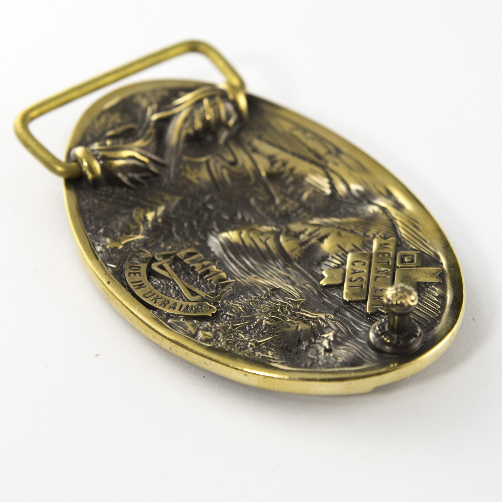 Belt buckle Trout, fisherman Salmoninae brass buckle, fisherman gift, anglers