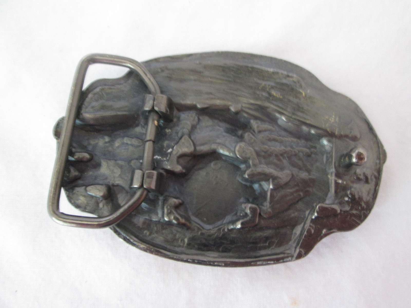 Eagle U S A Buckle With Stars Brass Tone Excellent !