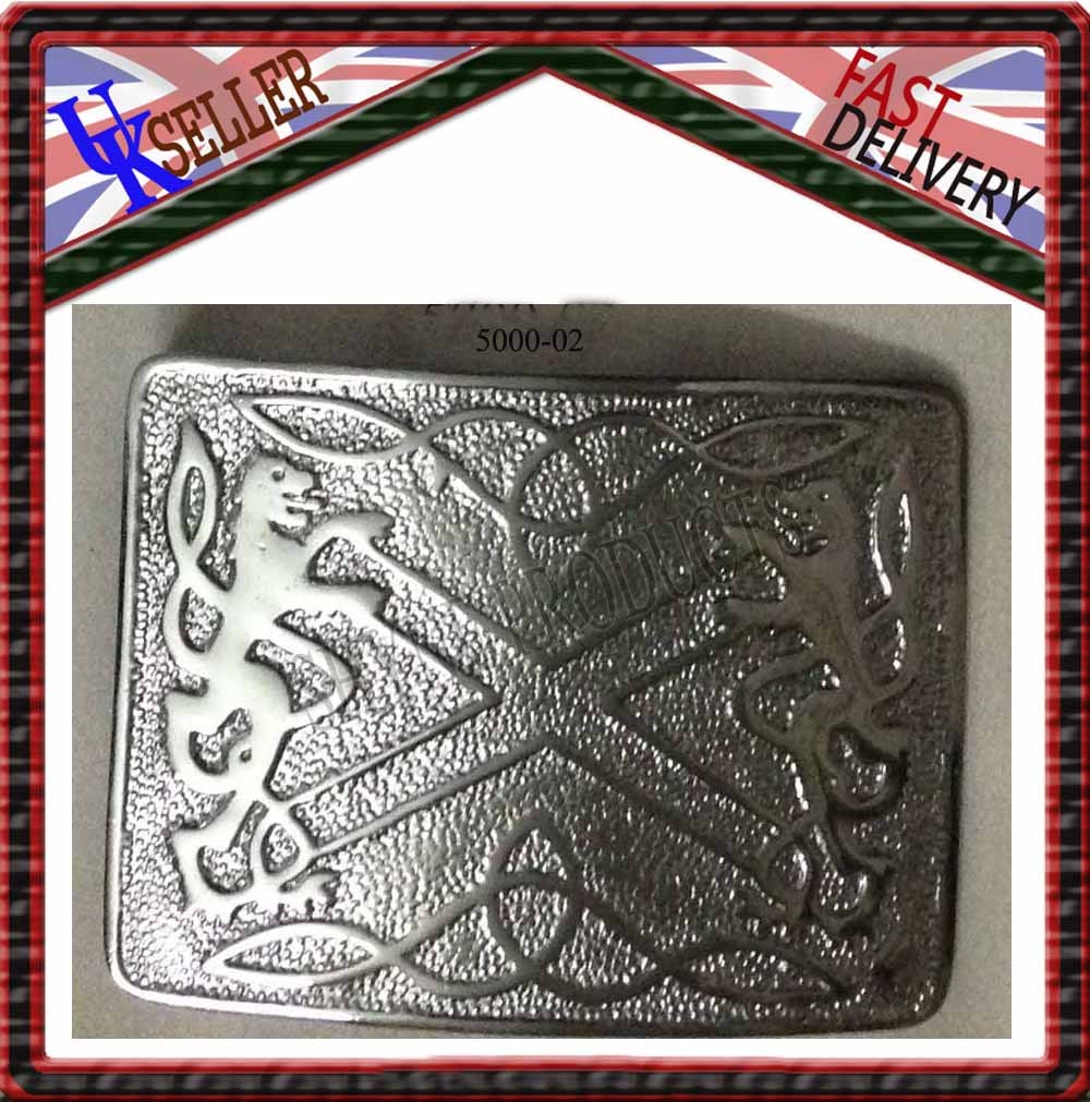 MEN&rsquo;S SCOTTISH KILT BELT BUCKLES – CELTIC DESIGNS CHROME KILT BUCKLES