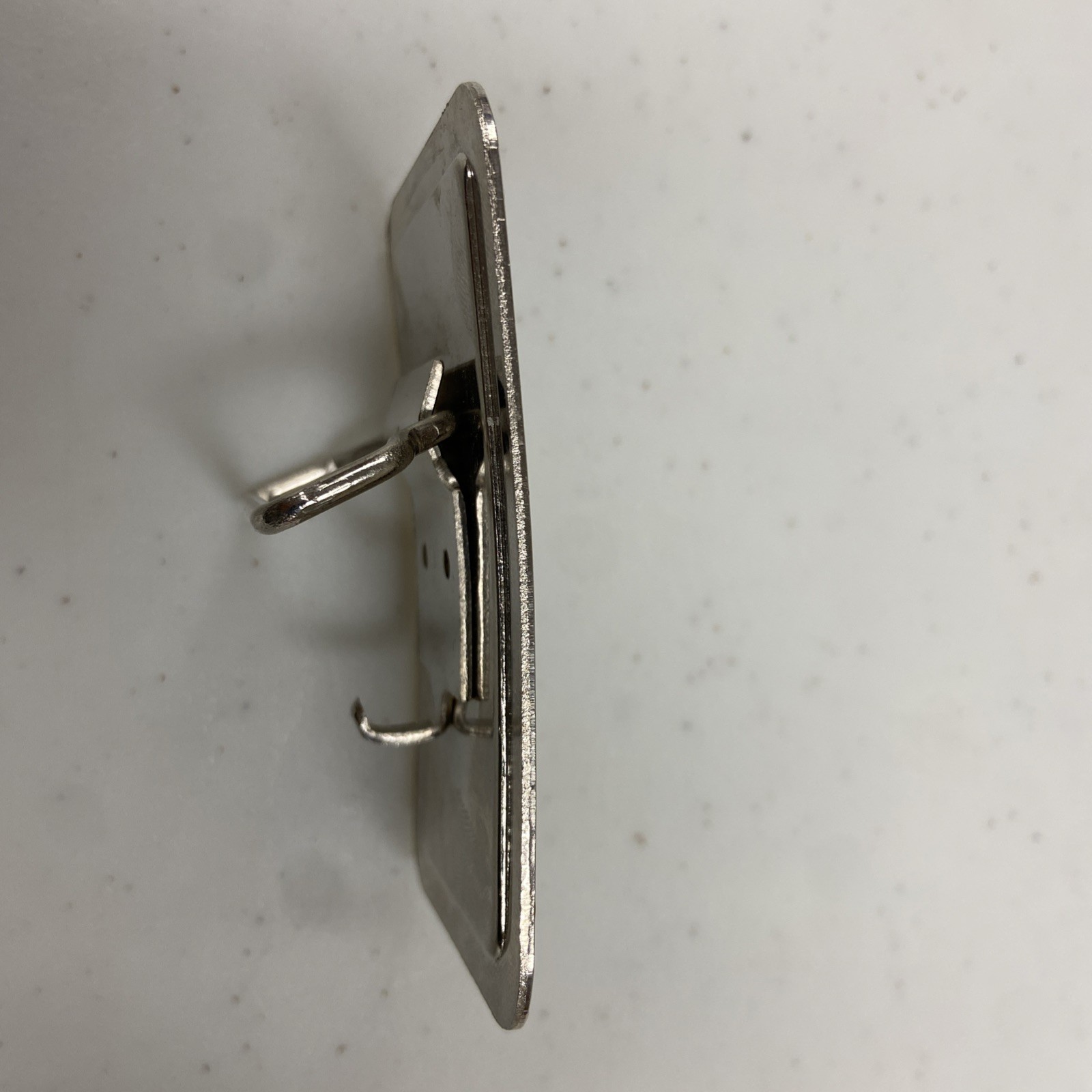 Vintage Peterbilt Semi-Truck Flat Nose Cabover Metal Belt Buckle 3 3/8&Prime; x 2 1/8&Prime;