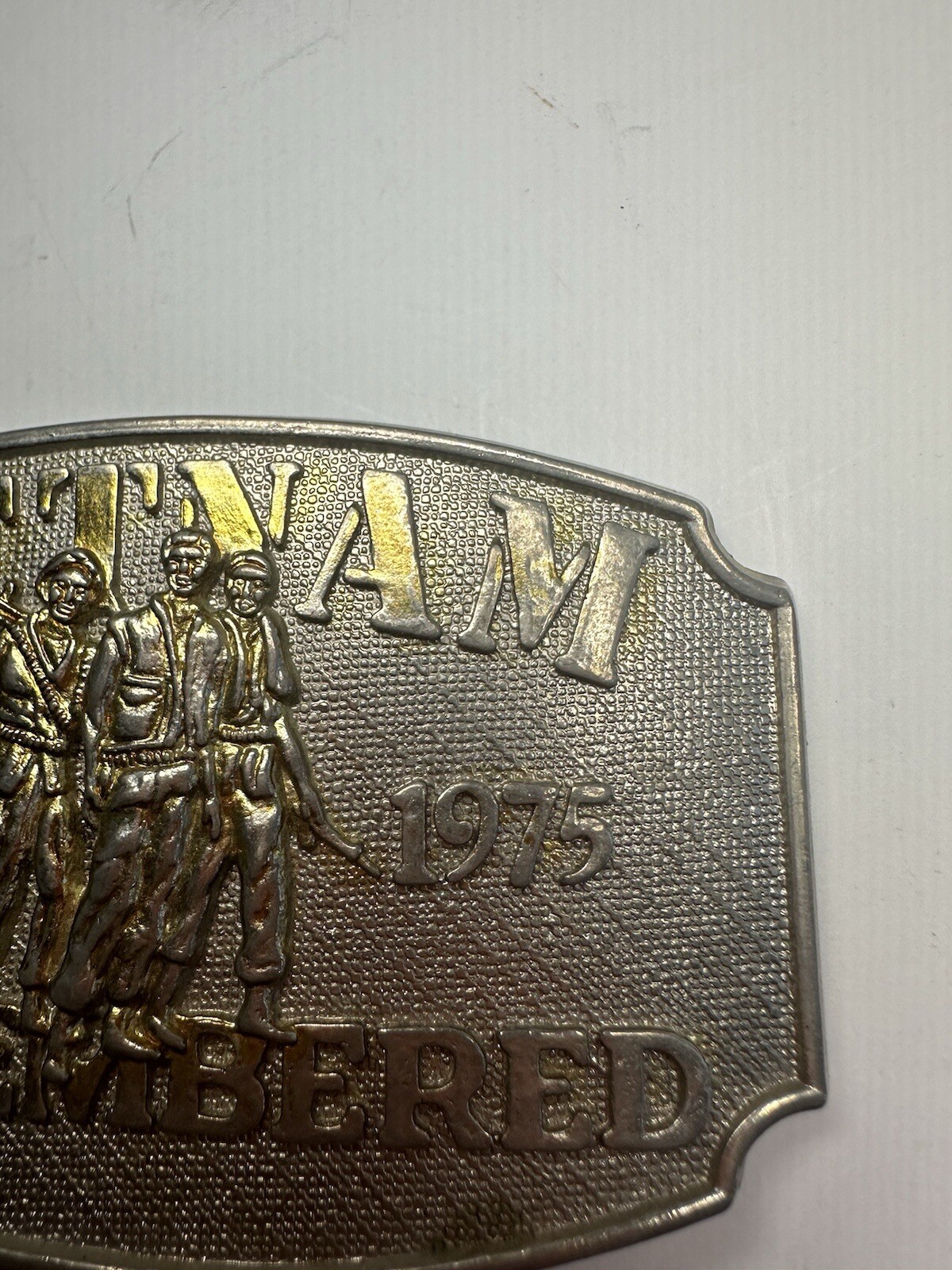 Remembering Our Vietnam Veterans Vintage Belt Buckle.