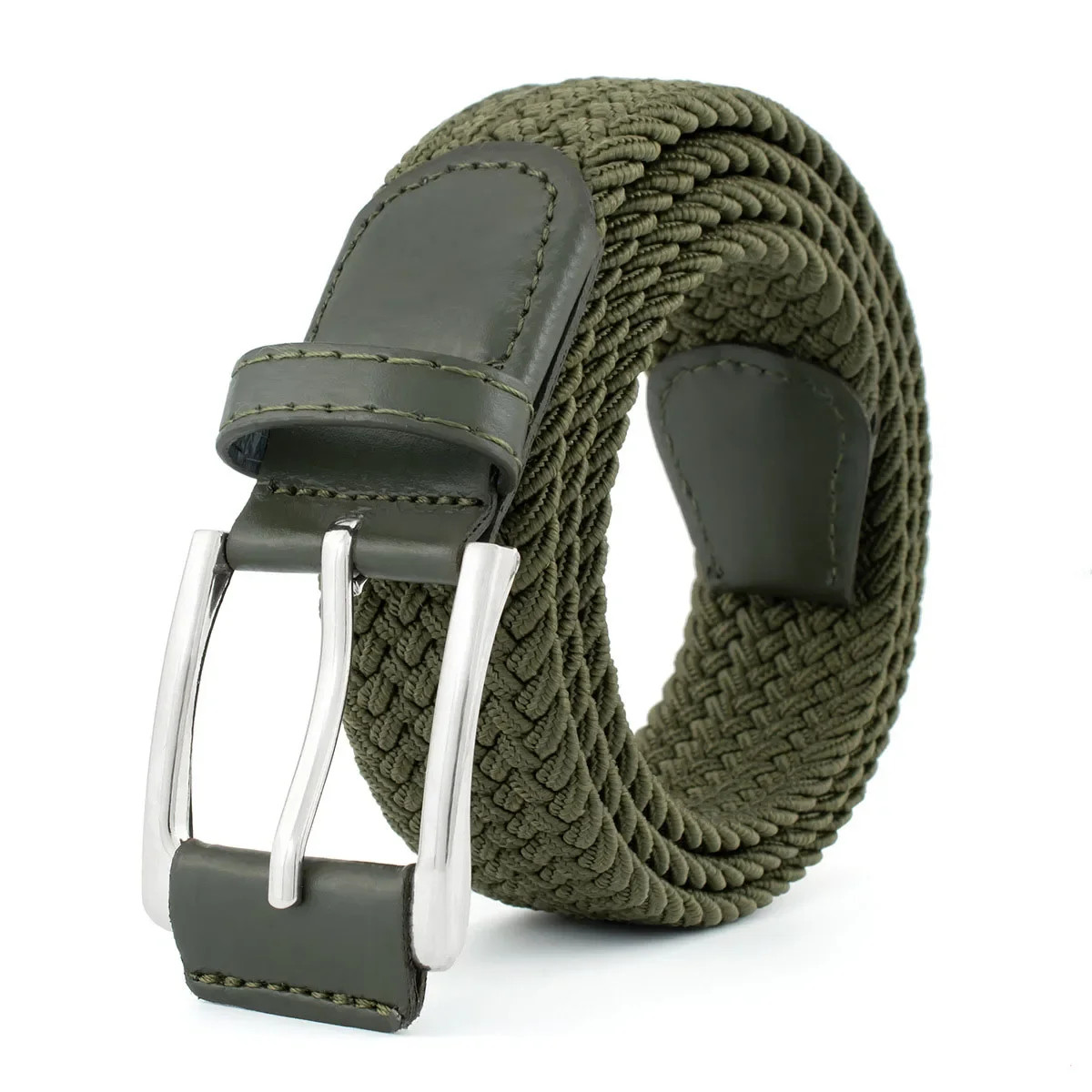 Mens Belt – Braided Stretch Golf Belt for Men Mens Gift for Golf Pants 105CM