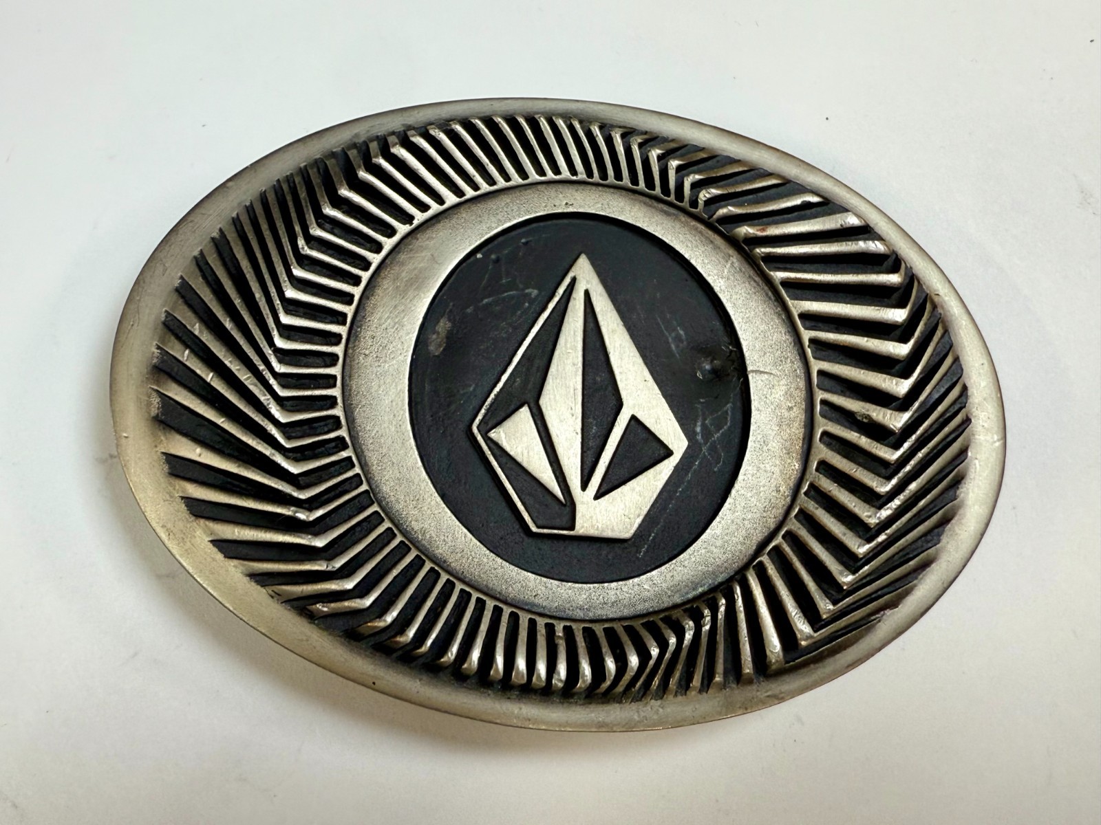 VOLCOM Apparel Company Diamond Logo 90&rsquo;s Metal Cast Original Promo Belt Buckle