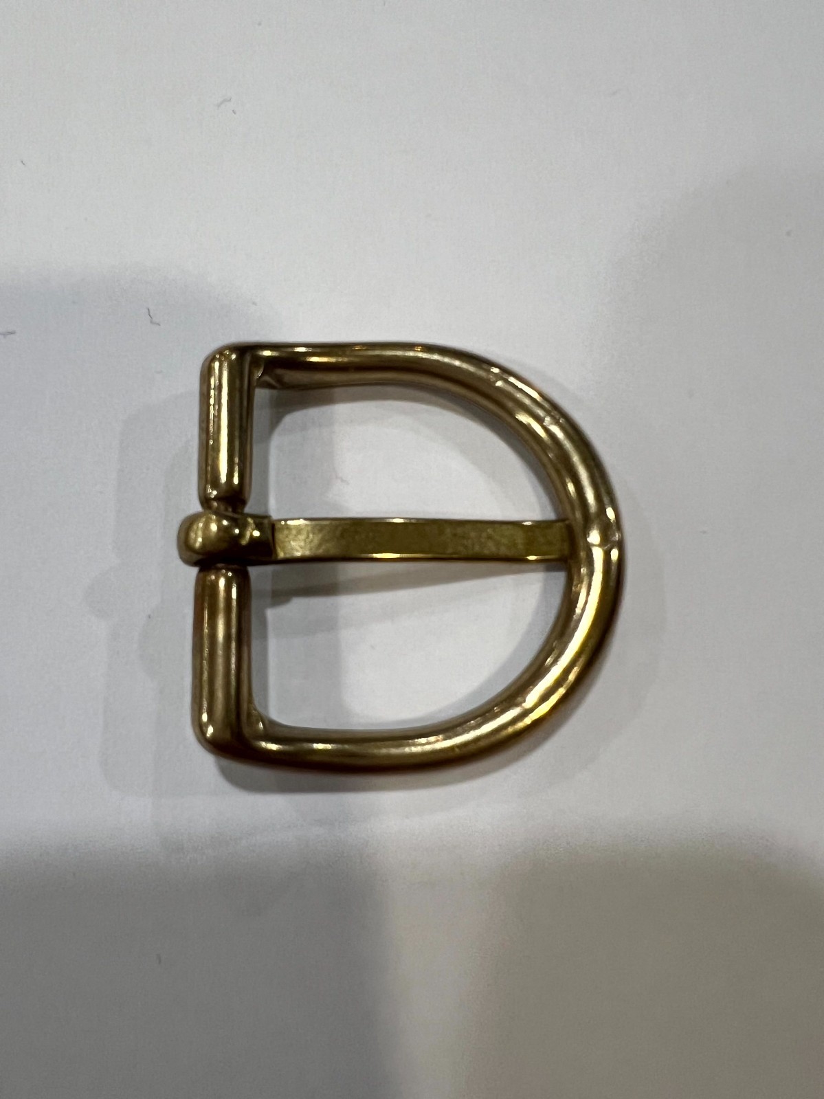 Solid Brass Raw Brass Belt Buckle Made in Italy Fits 1.18&Prime; Belt Strap