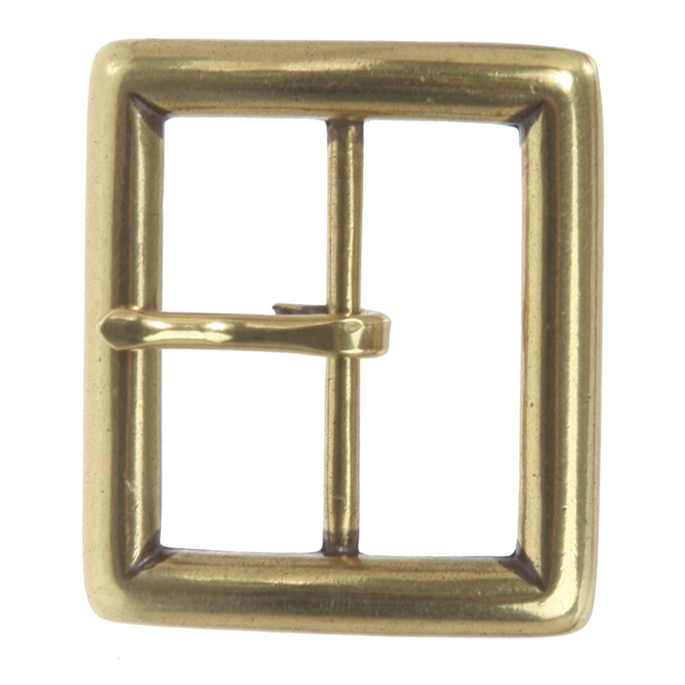 1 5/8&Prime; (42 mm) Nickel Free Single Prong Center Bar Square Belt Buckle