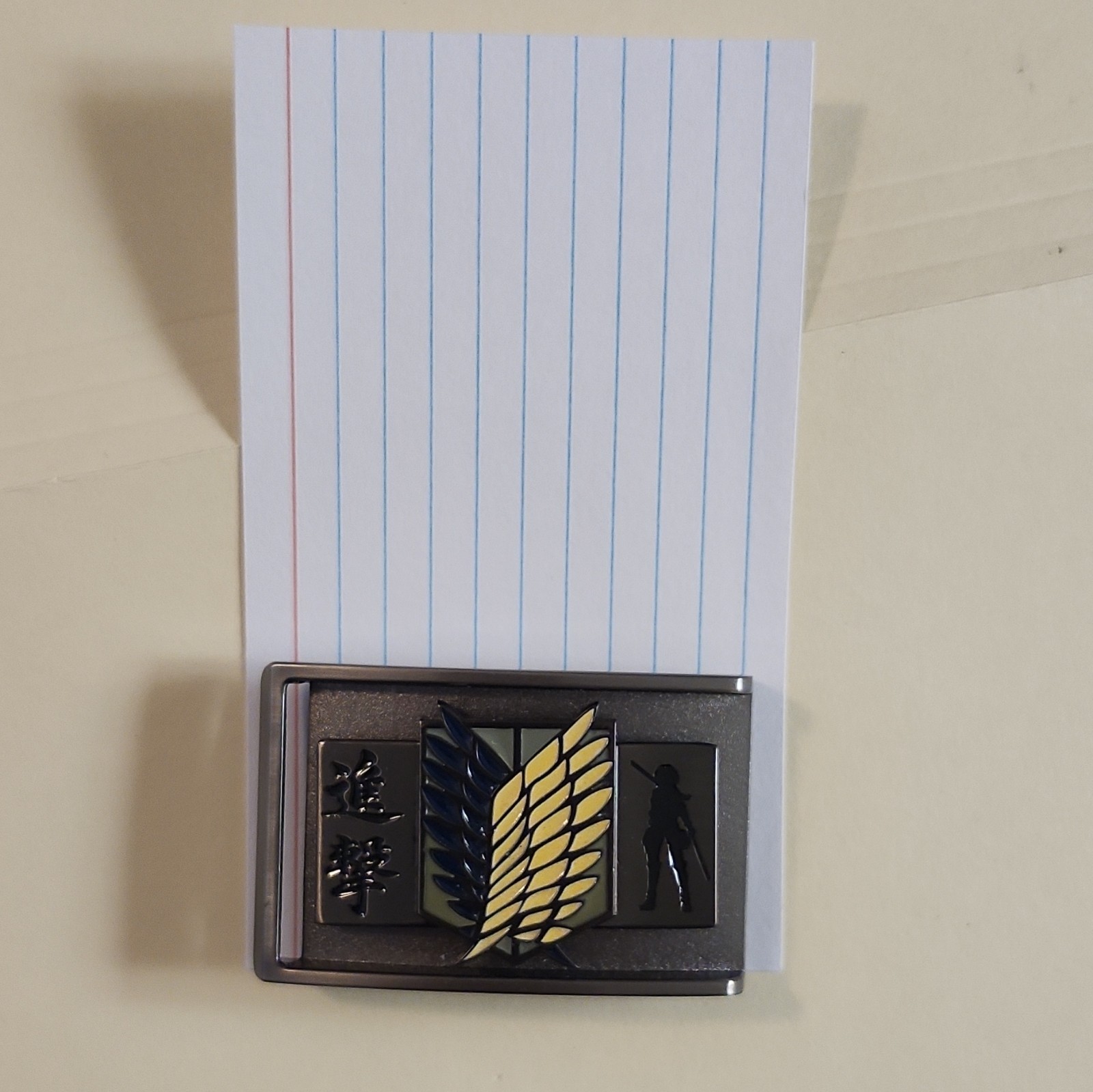 Attack on Titan Metal Belt Buckle Anime Military Black Gold Blue Green