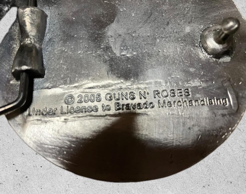 Officially Licensed Guns N&rsquo; Roses Logo Belt Buckle, 2005