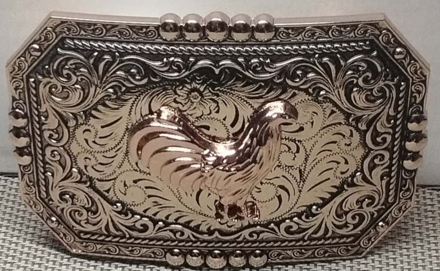 ROOSTER Western Cowboy Belt Buckle Hebilla Vaquera DE GALLO
