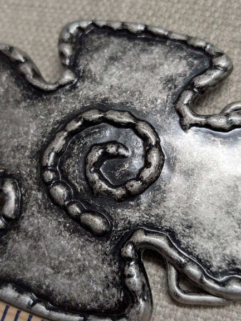 vintage style SOUTHWESTERN belt buckle METAL native american indian COWBOY y2k