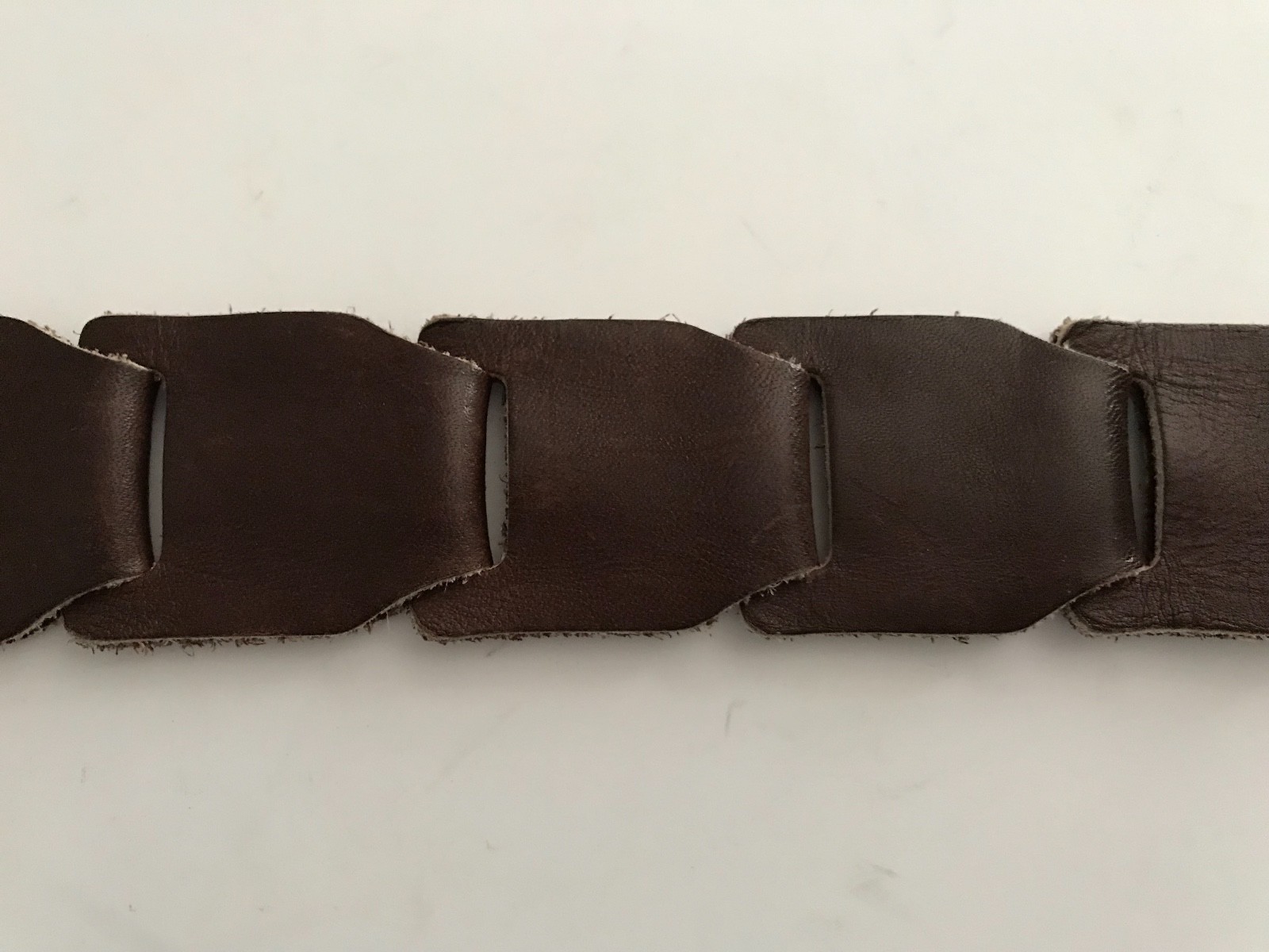 VINTAGE Leather BELT & BUCKLE SILVER tooled BUCKLE large POLISHED Jasper STONE