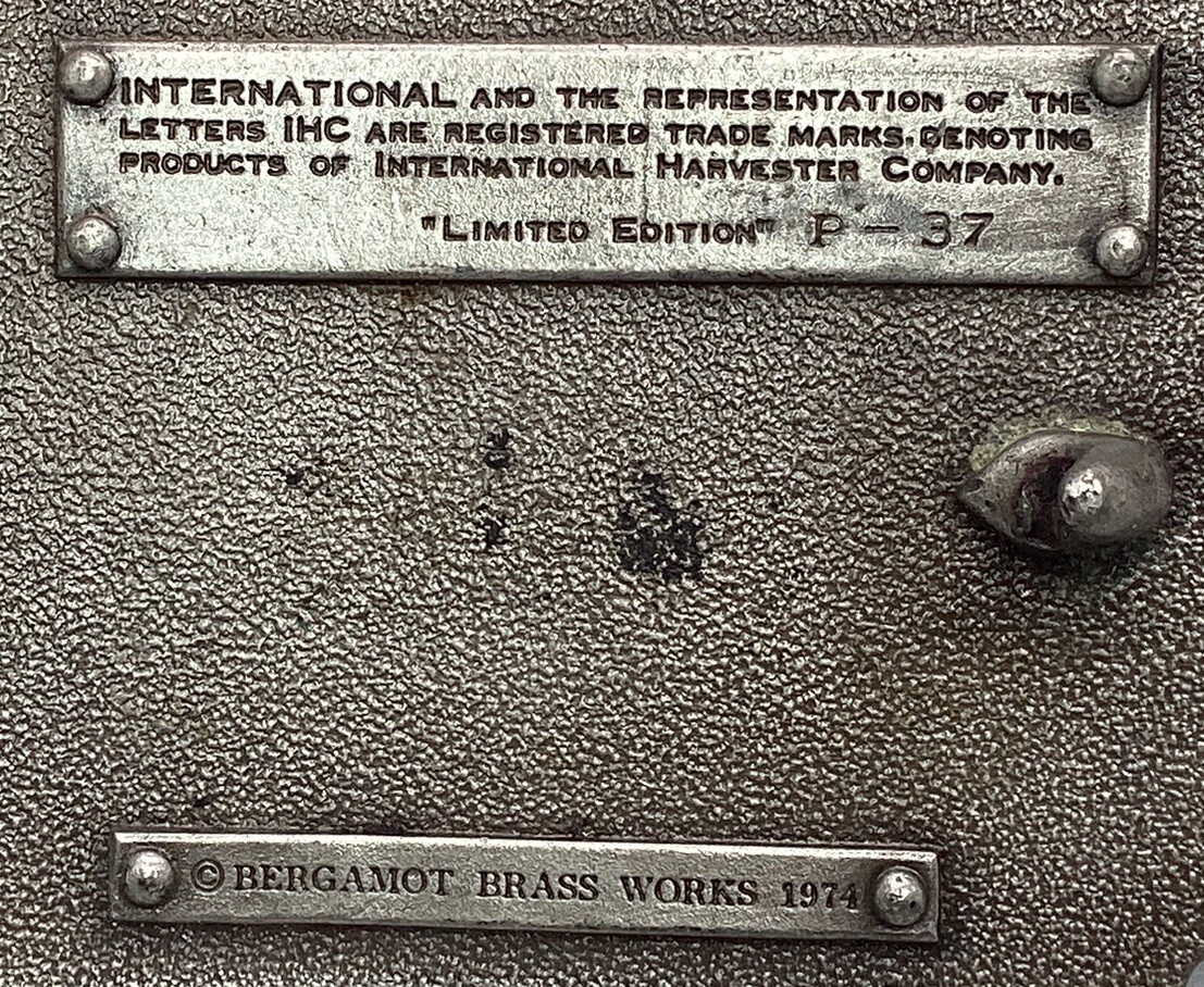 Vintage 1907-1909 International Auto Wagon Belt Buckle – Bergamot