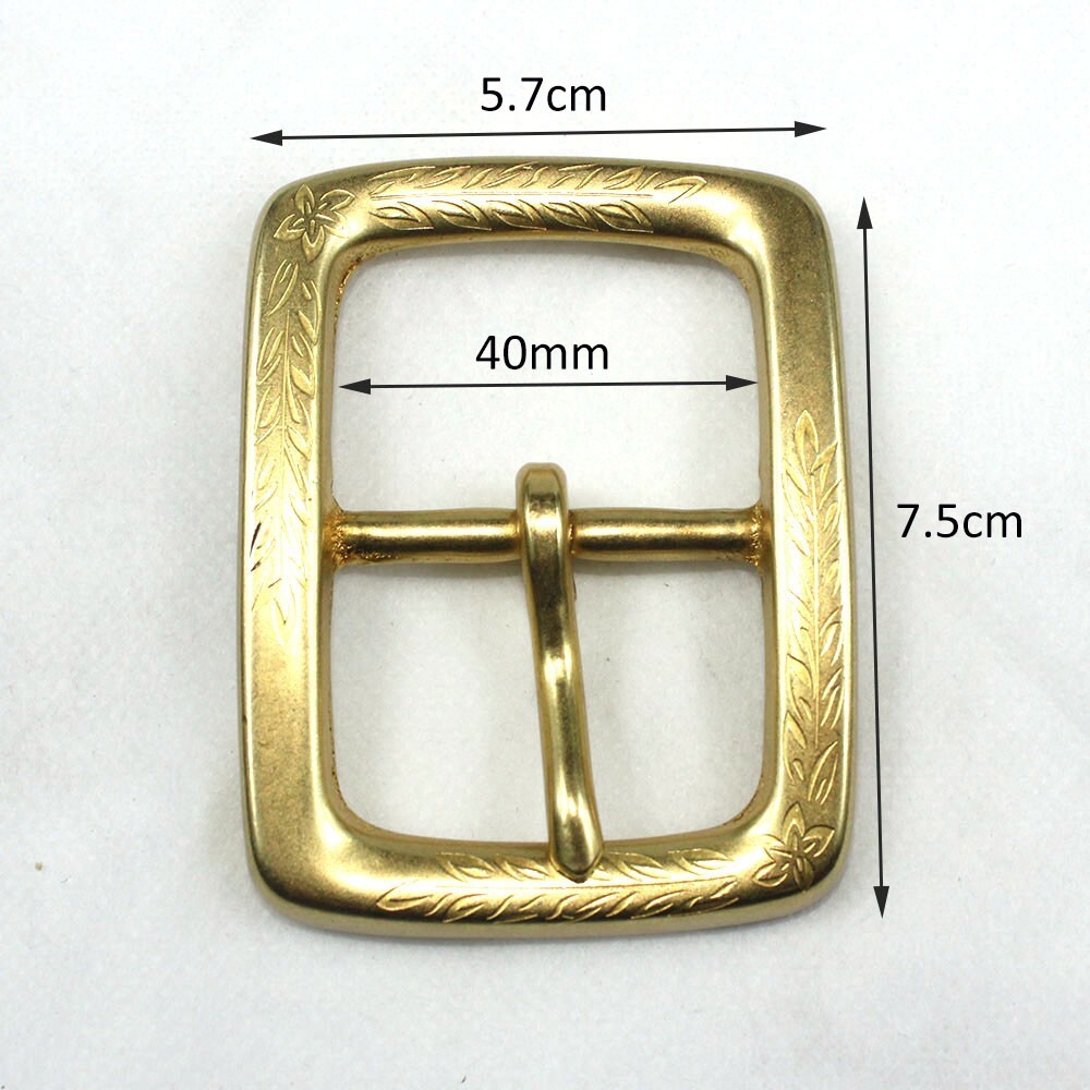 Solid Brass Belt Buckles Tongue Pin Belt Buckle Fits For 1.5 INCHES Belt