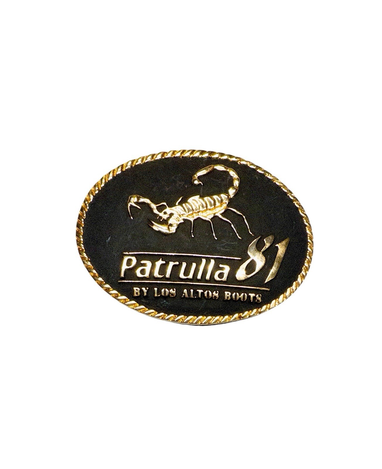 Los Altos Boots Patrulla 81 Scorpion Extra Large Western Belt Buckle