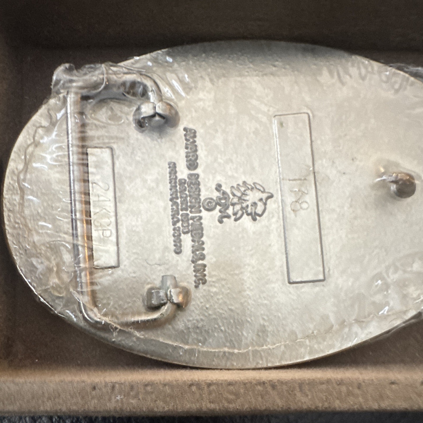 Vintage CDC Construction Crane Belt Buckle Award Tulsa OK w/ Original Case
